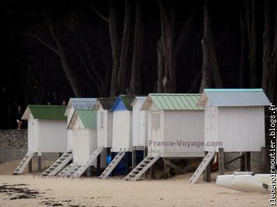 Les petites cabines de l'île de Noirmoutier